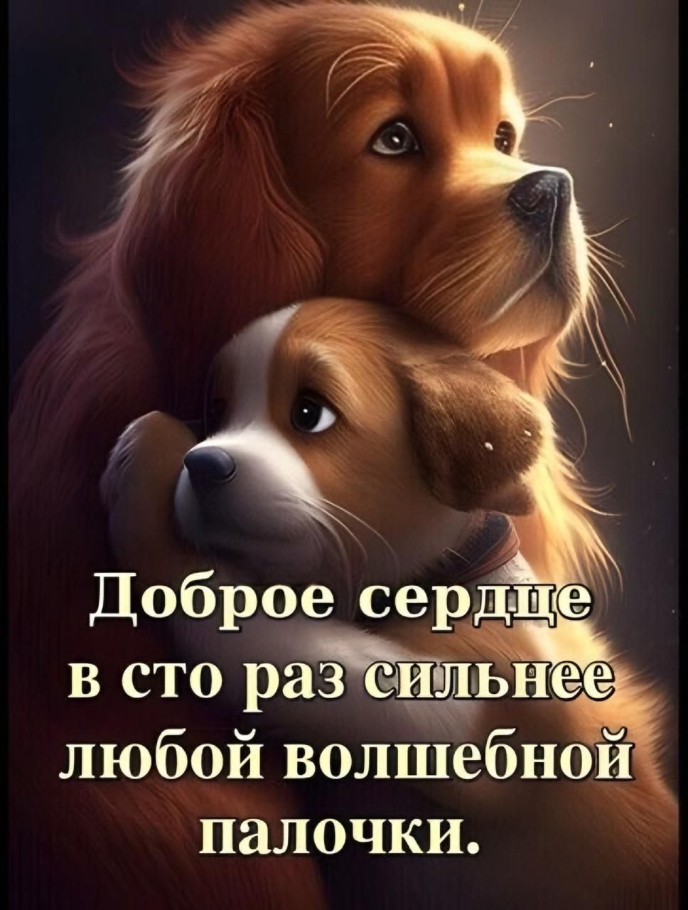 Доброе сердце в сто раз сильнее любой волшебной палочки.