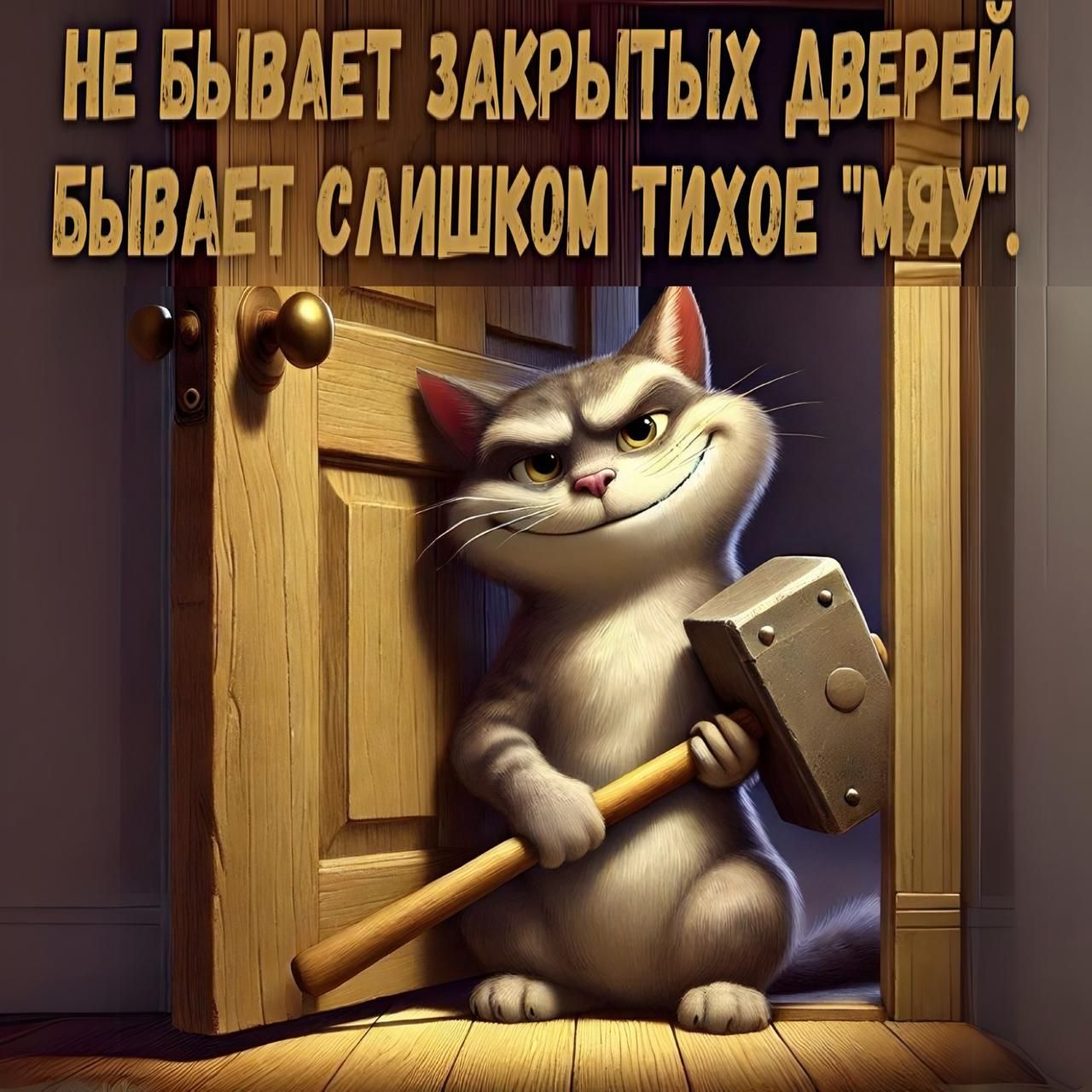 НЕ БЫВАЕТ ЗАКРЫТЫХ ДВЕРЕЙ, БЫВАЕТ СЛИШКОМ ТИХОЕ 