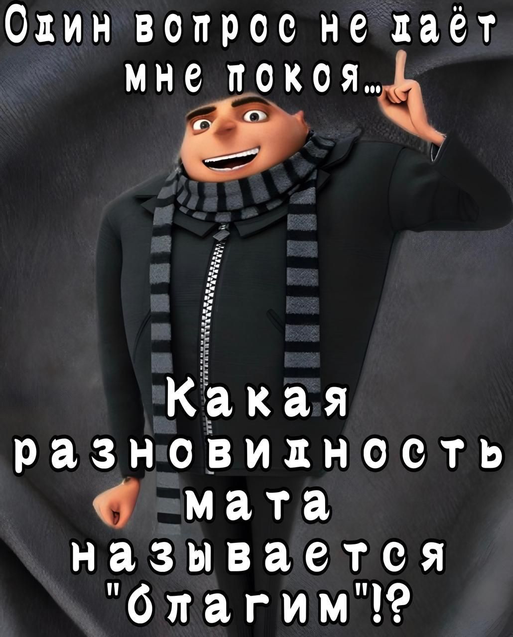 Один вопрос не даёт мне покоя... Какая разновидность мата называется 
