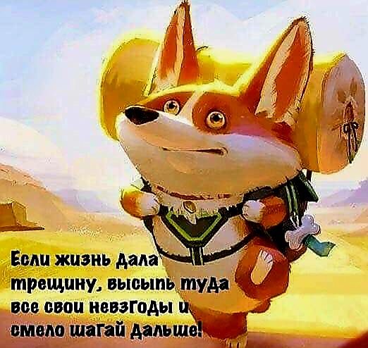 Если жизнь дала трещину, выспи́ть туда все свои невзгоды и смело шагай дальше!