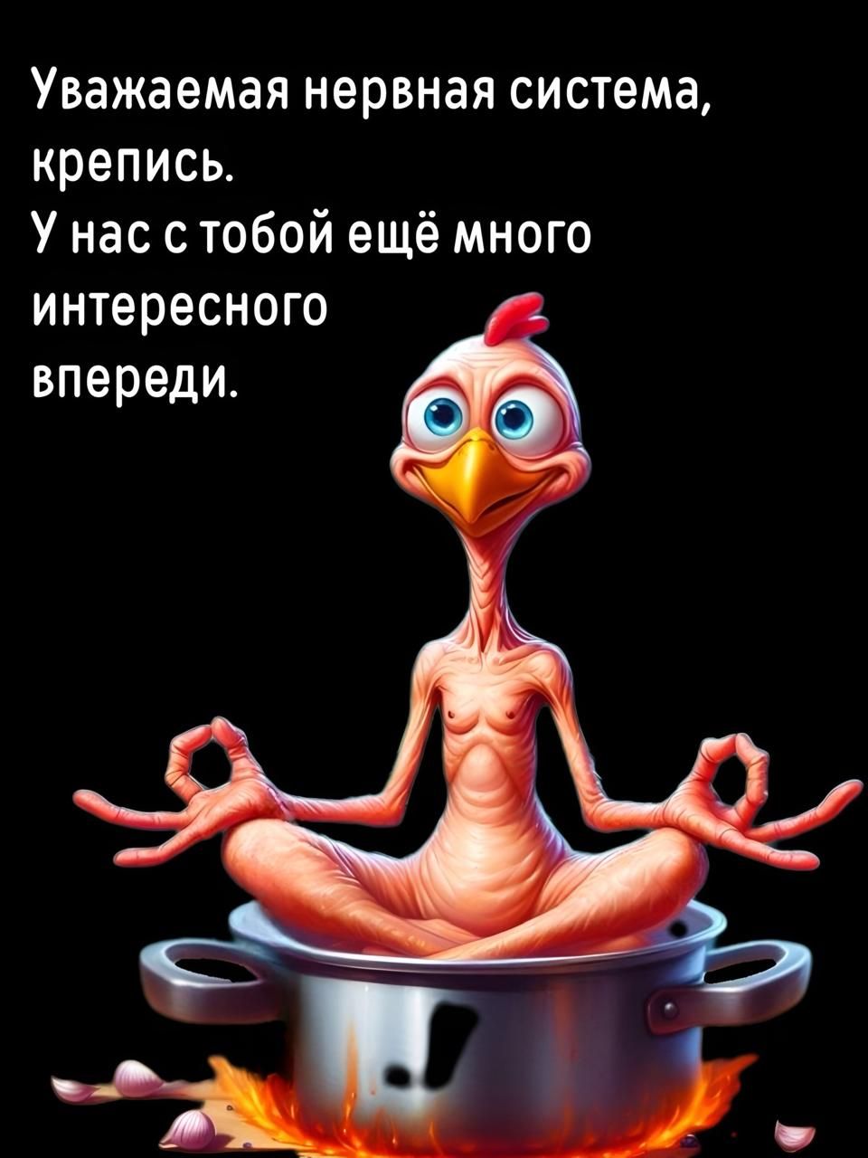 Уважаемая нервная система, крепись.
У нас с тобой ещё много интересного впереди.