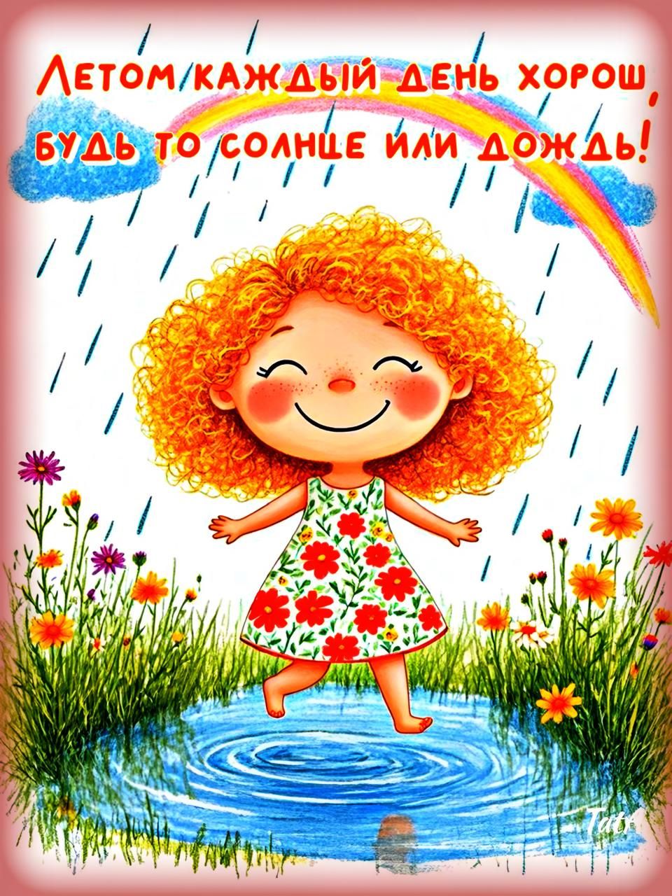 Летом каждый день хорош, будь то солнце или дождь!