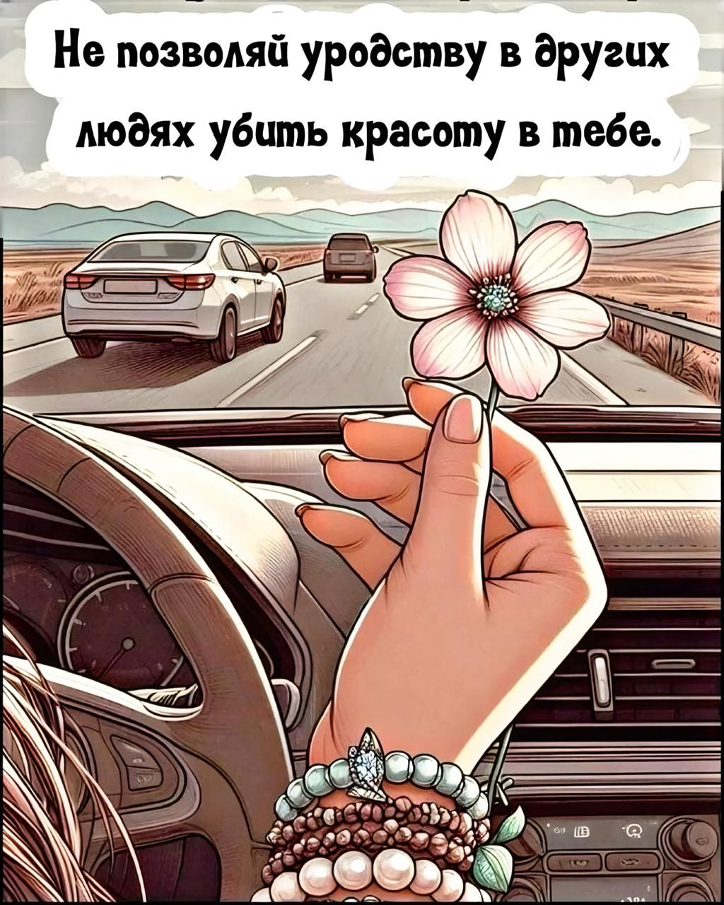 Не позволяй уродству в других людях убить красоту в тебе.