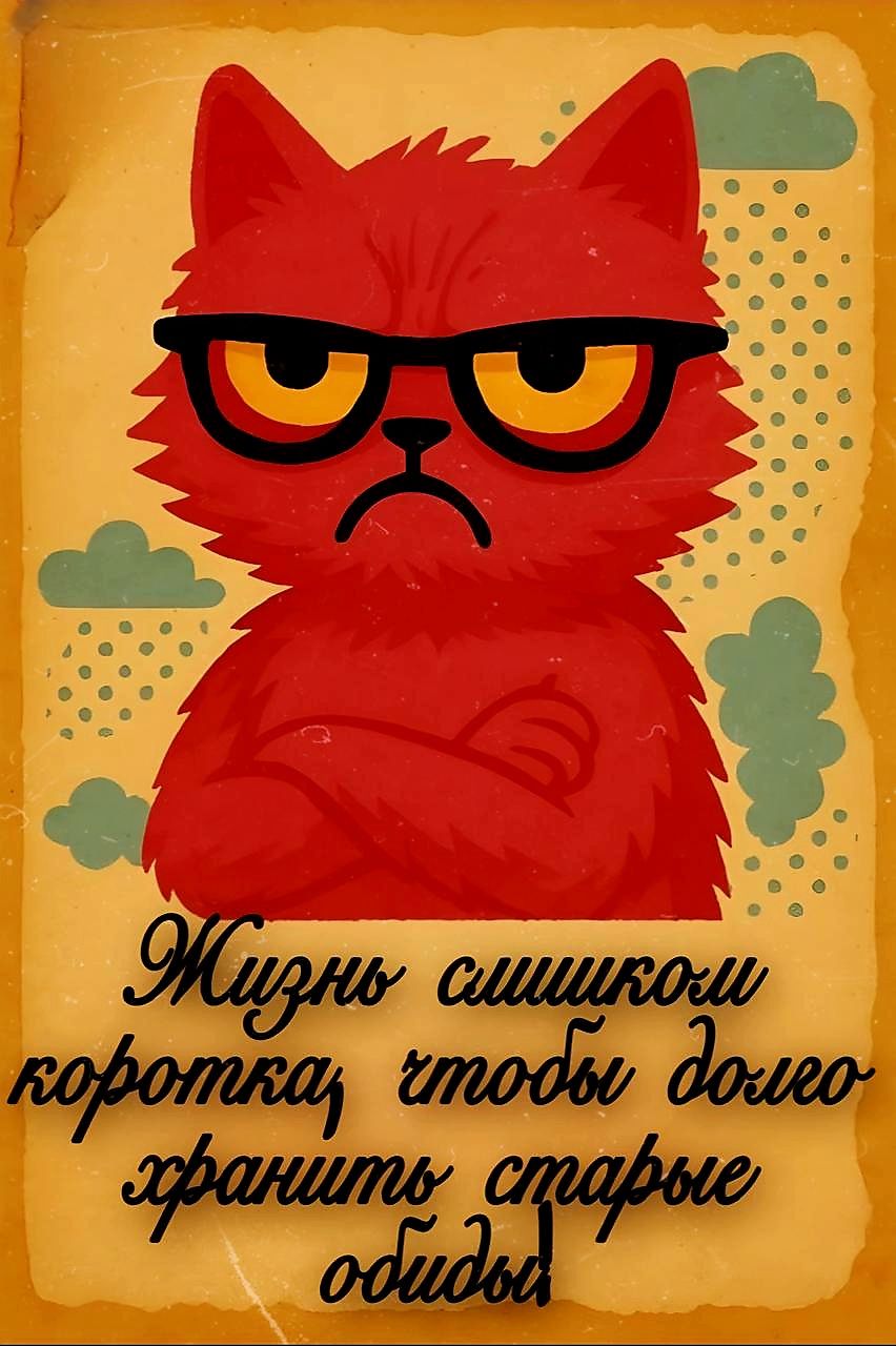 Жизнь слишком коротка, чтобы долго хранить старые обиды
