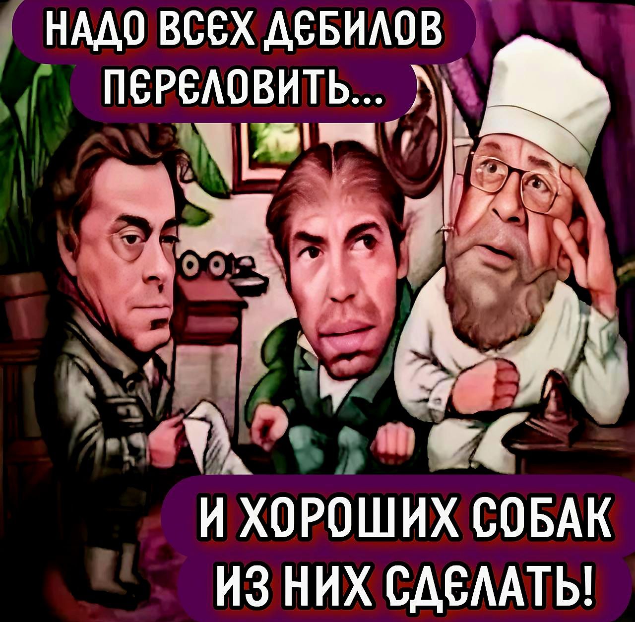 НАДО ВСЕХ ДЕБИЛОВ ПЕРЕЛОВИТЬ... И ХОРОШИХ СОБАК ИЗ НИХ СДЕЛАТЬ!