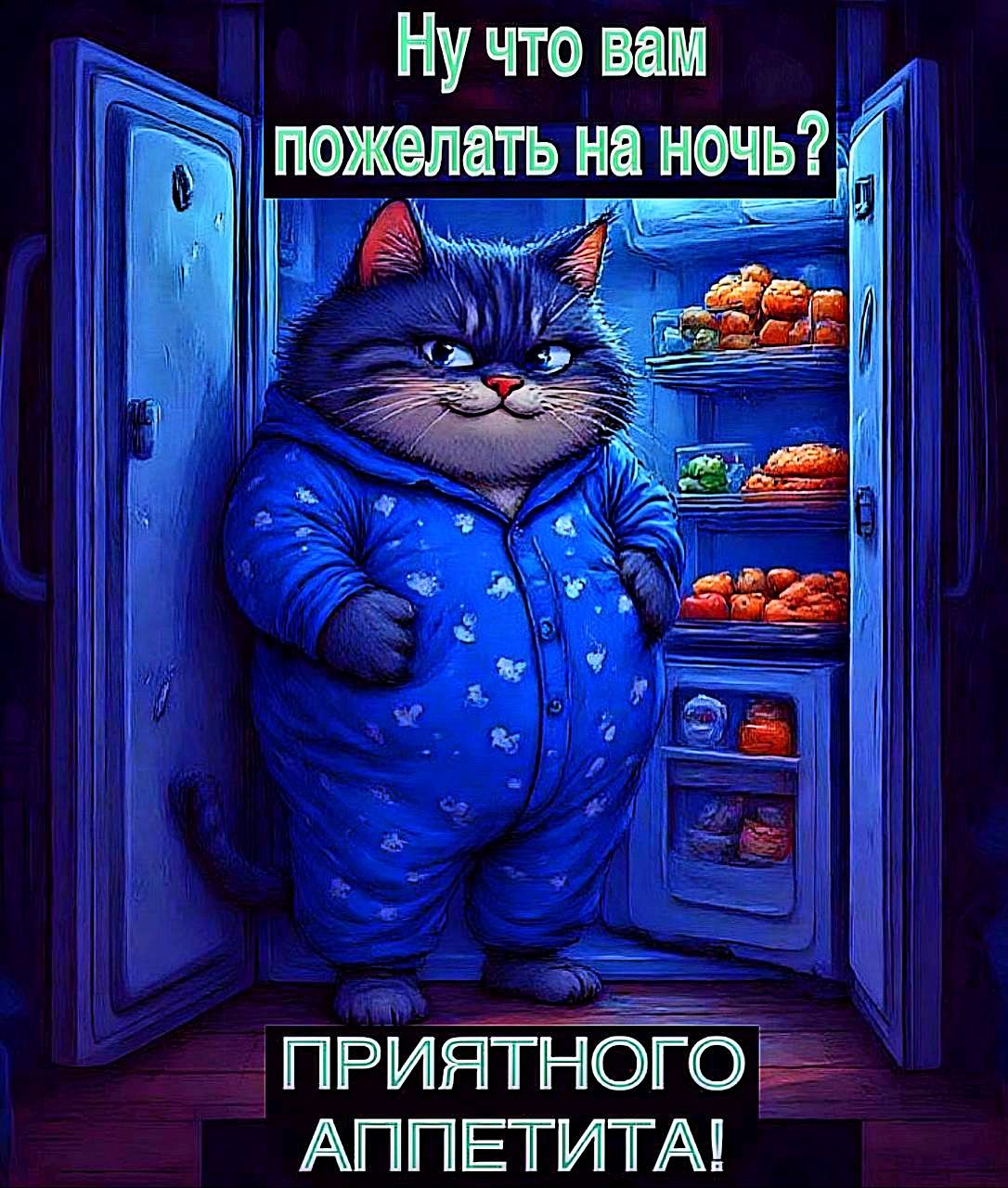 Ну что вам пожелать на ночь? ПРИЯТНОГО АППЕТИТА!