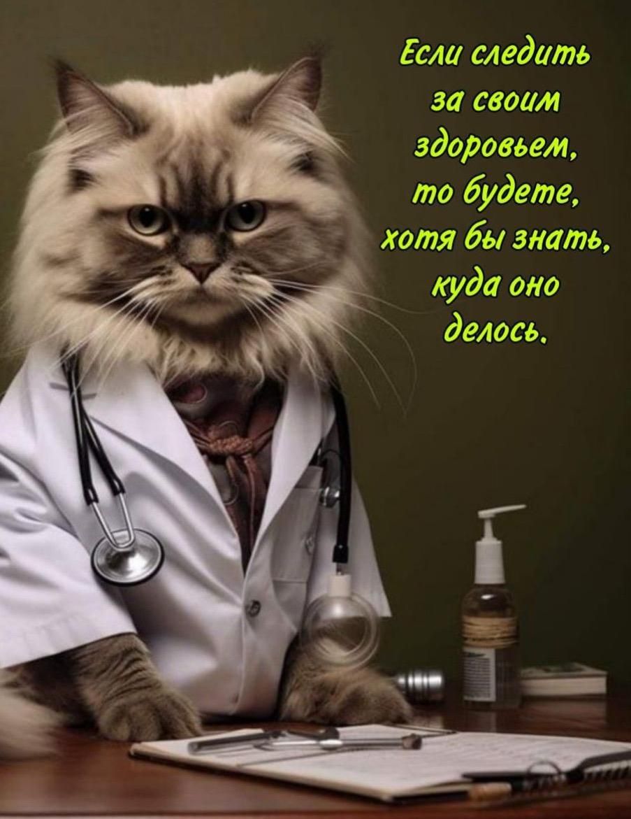 Если следить за своим здоровьем, то будете, хотя бы знать, куда оно делось.