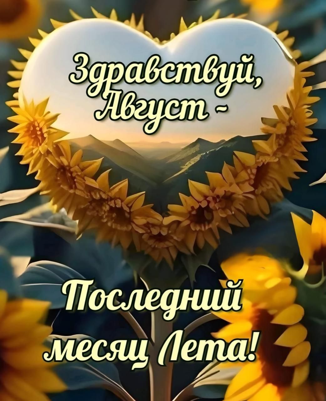 Здравствуй, Август - Последний месяц Лета!