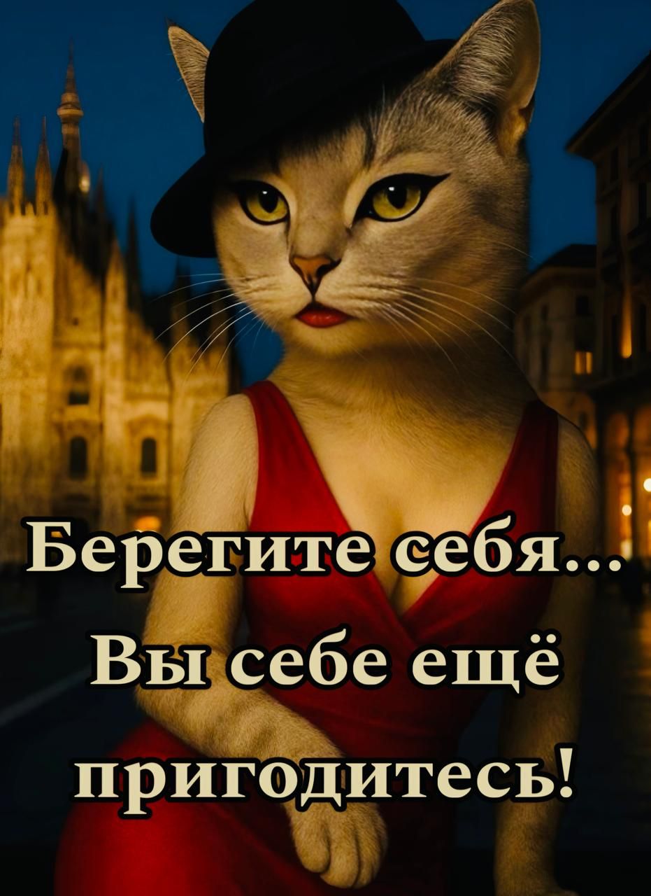 Берегите себя... Вы себе ещё пригодитесь!