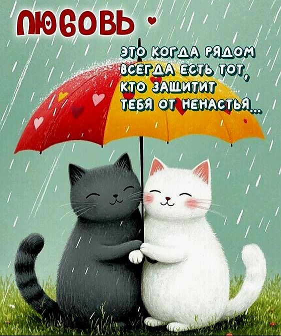 любовь
это когда рядом всегда есть тот, кто защитит тебя от неудач...