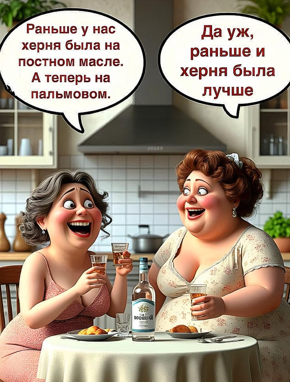 Раньше у нас херня была на постном масле. А теперь на пальмовом.
Да уж, раньше и херня была лучше.