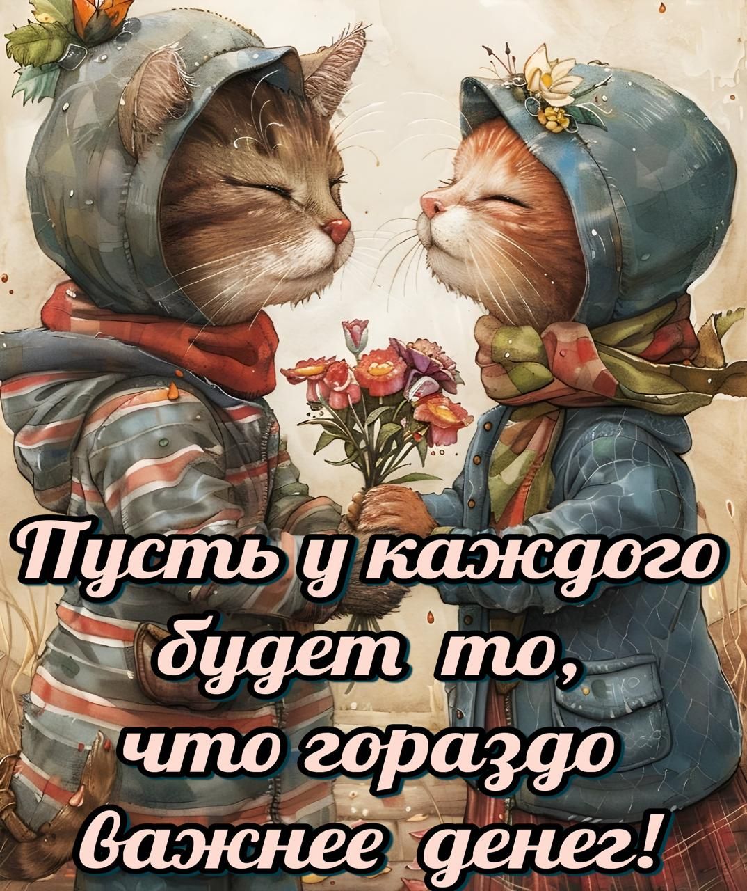 Пусть у каждого будет то, что гораздо важнее денег!