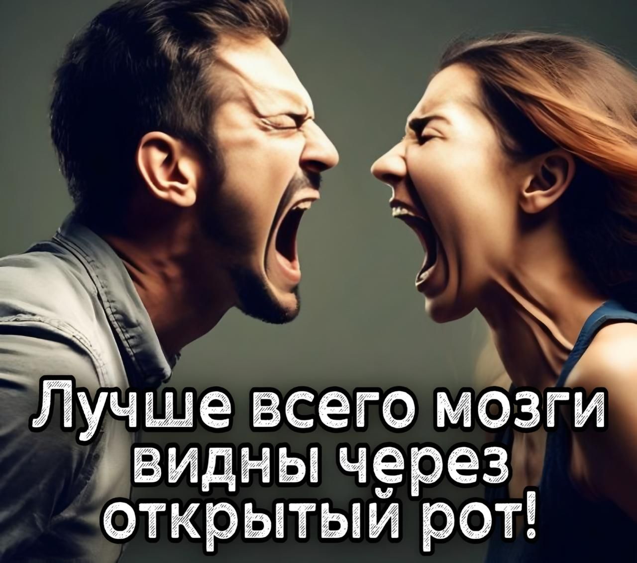Лучше всего мозги видны через открытый рот!