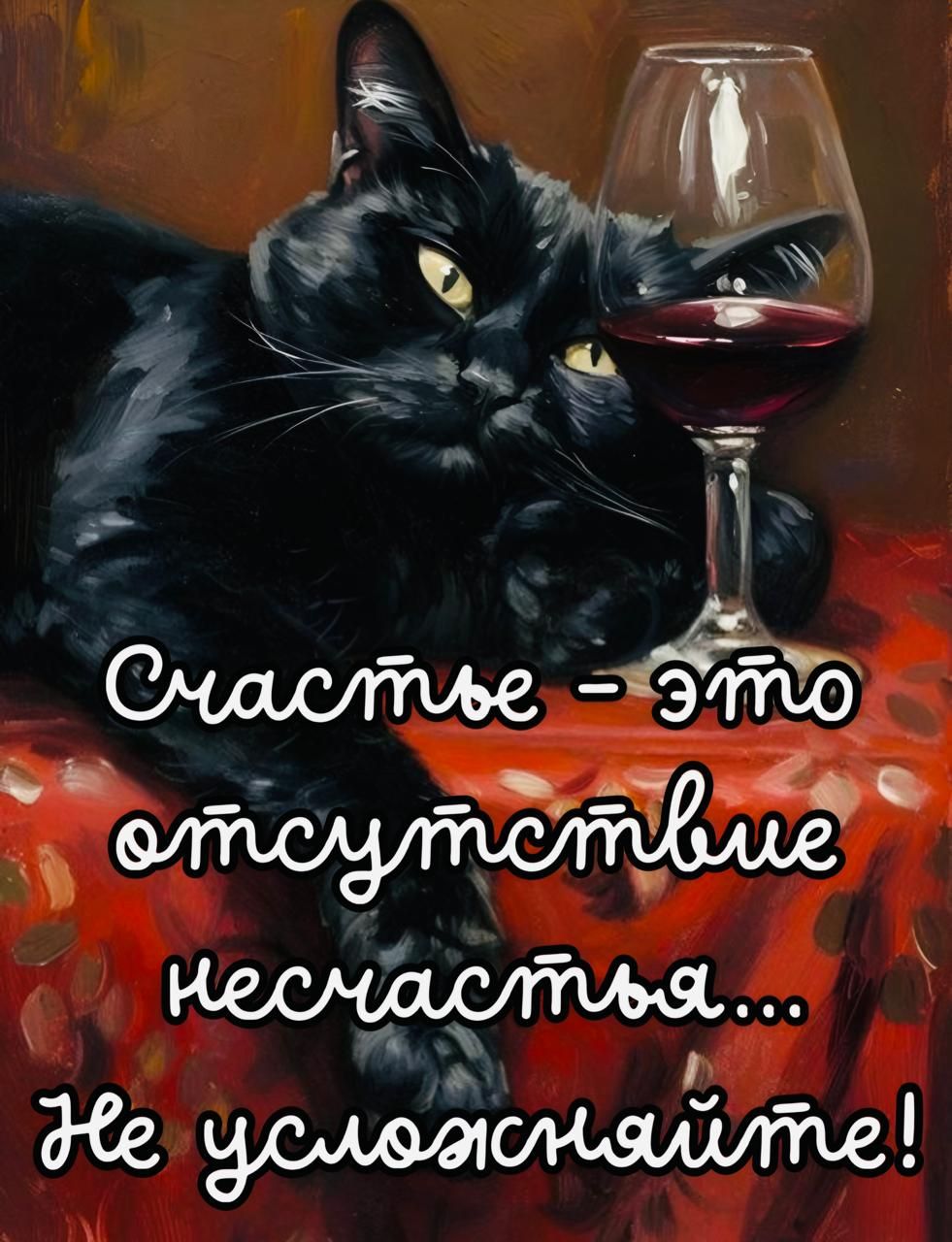 Счастье - это отсутствие несчастья... Не усложняйте!