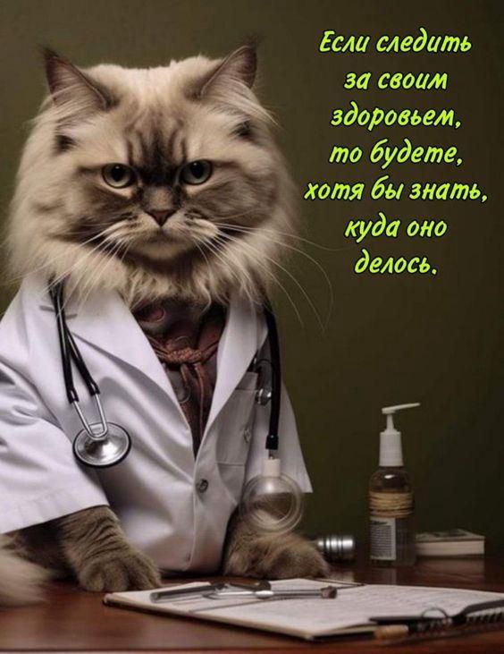 Если следить за своим здоровьем, то будете, хотя бы знать, куда оно делось.