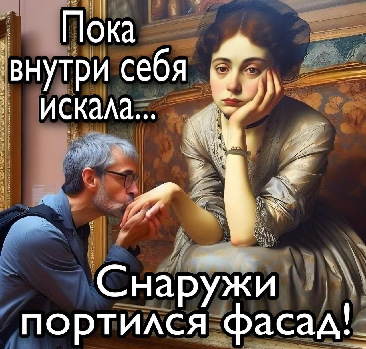 Пока внутри себя искала... Снаружи портился фасад!