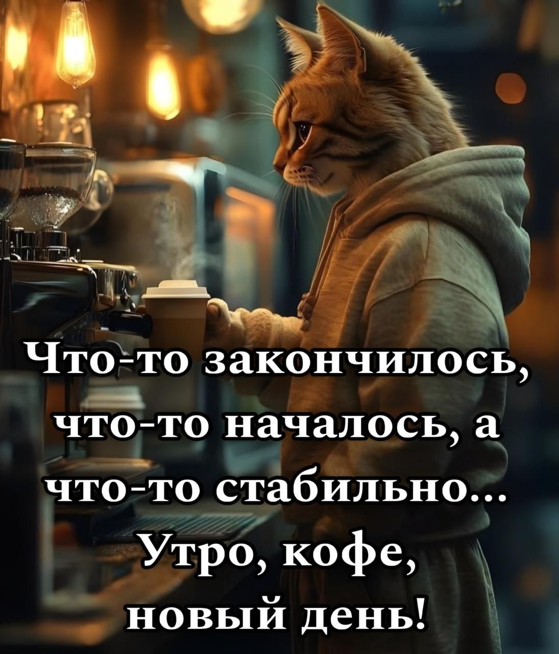 Что-то закончилось, что-то началось, а что-то стабильно... Утро, кофе, новый день!