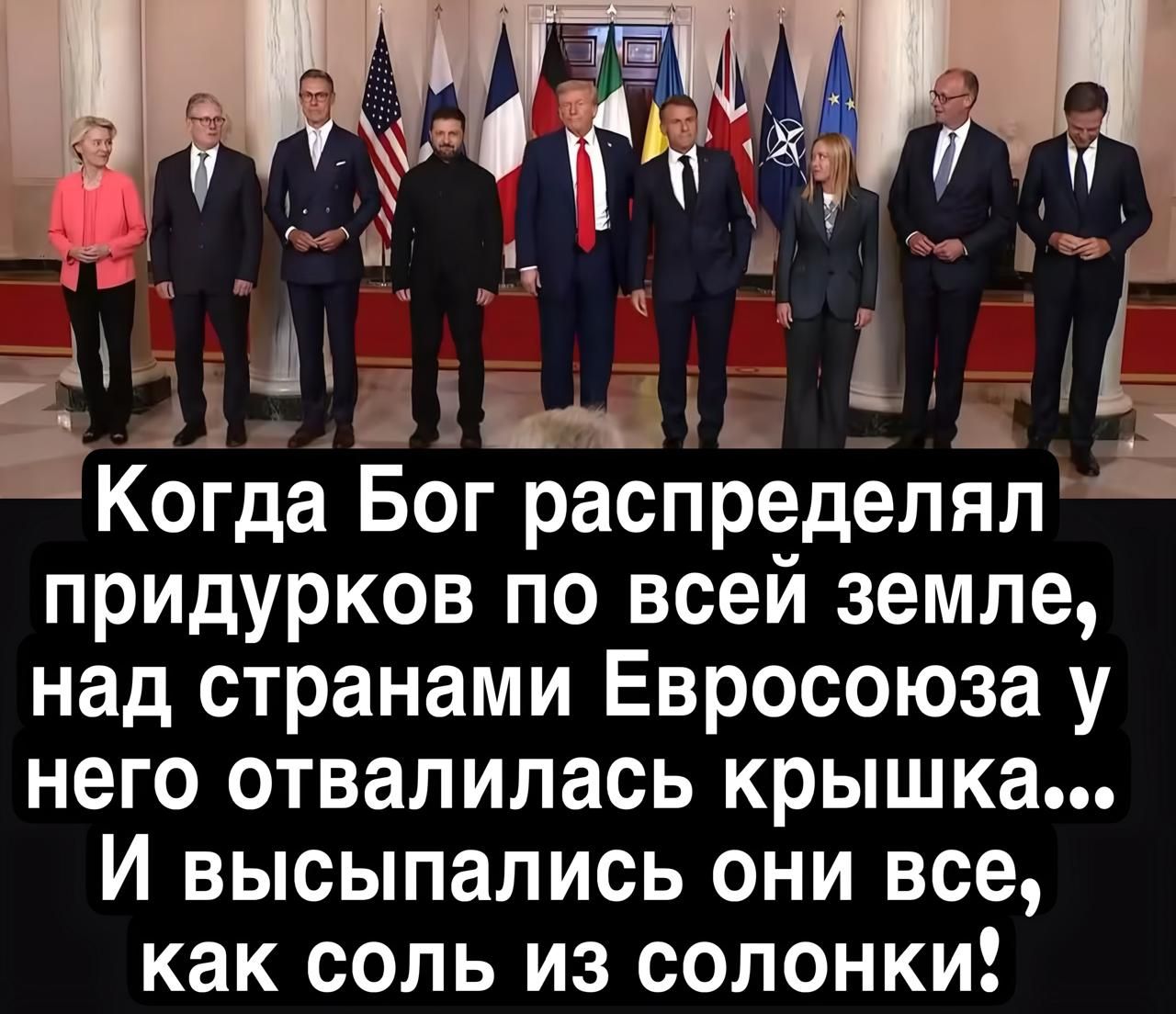 Когда Бог распределял придурков по всей земле, над странами Евросоюза у него отвалилась крышка... И высыпались они все, как соль из солонки!