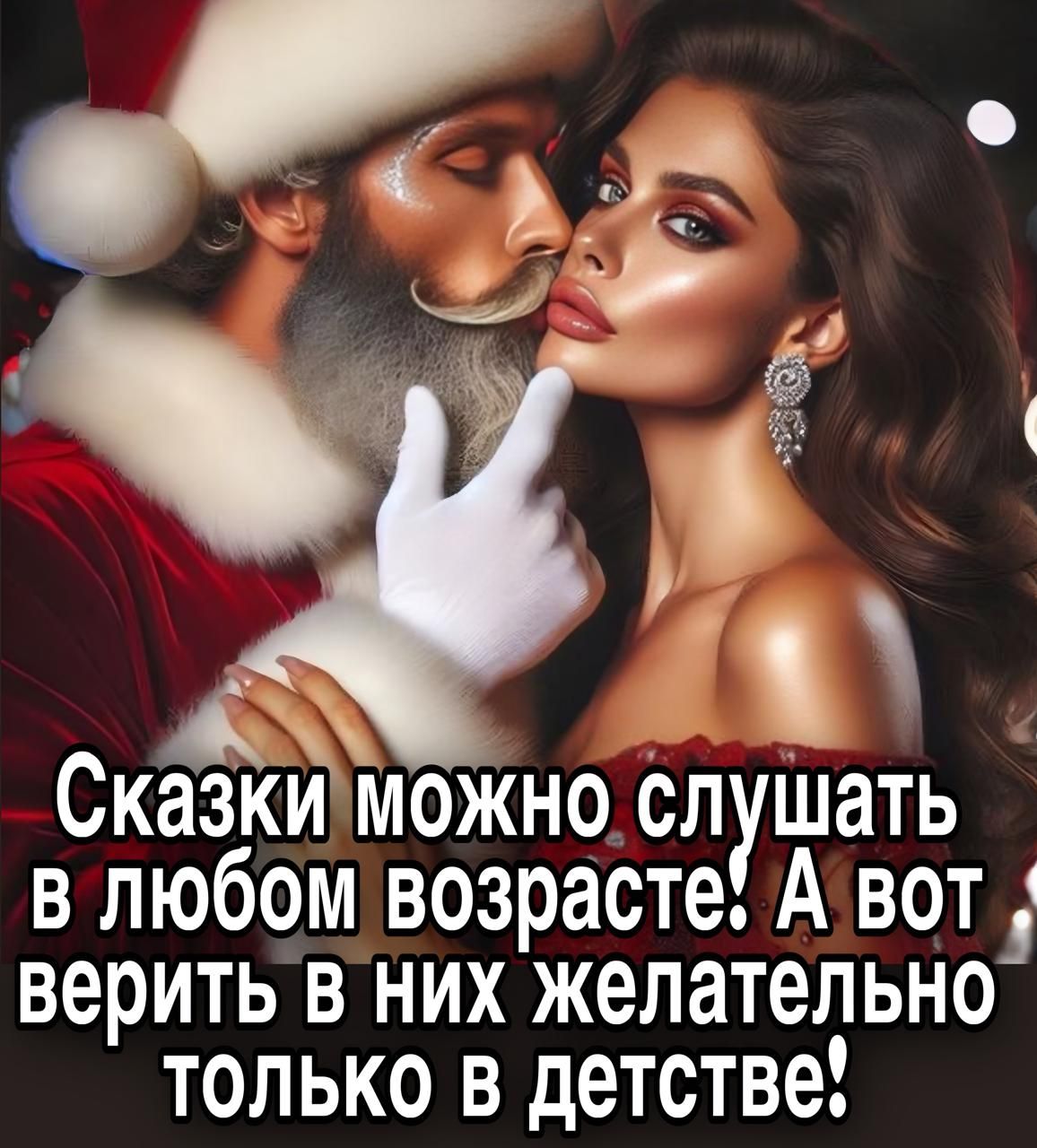 Сказки можно слушать в любом возрасте! А вот верить в них желательно только в детстве!