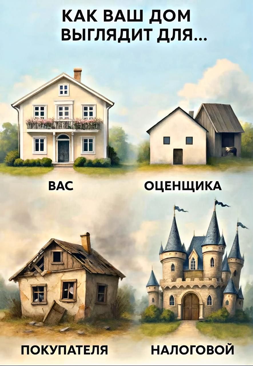 КАК ВАШ ДОМ ВЫГЛЯДИТ ДЛЯ... ВАС ОЦЕНЩИКА ПОКУПАТЕЛЯ НАЛОГОВОЙ