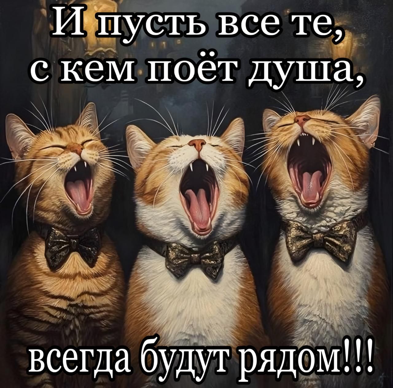 И пусть все те, с кем поёт душа, всегда будут рядом!!!