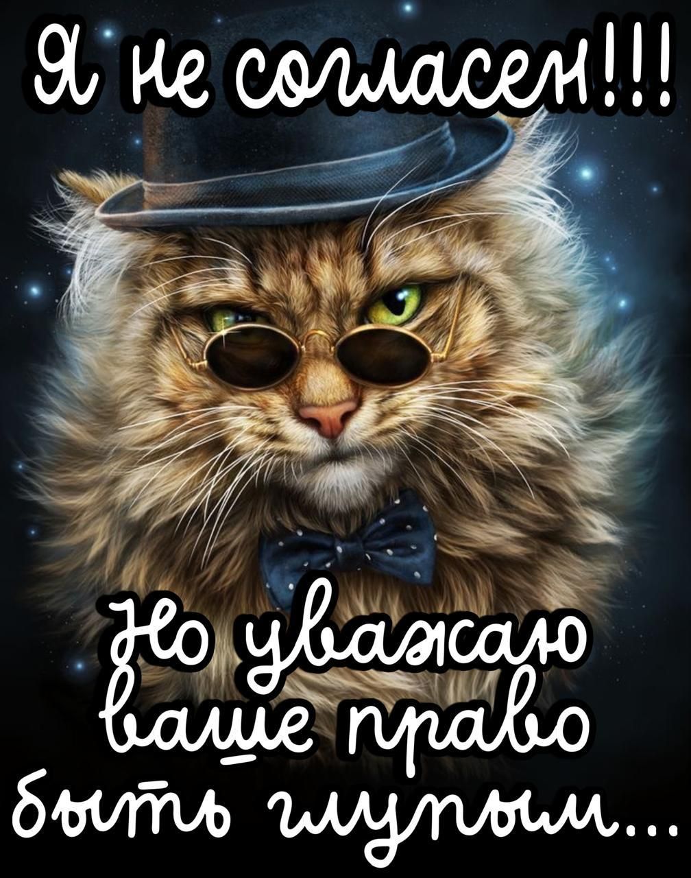 Я не согласен!!! Но уважаю ваше право быть глупым...