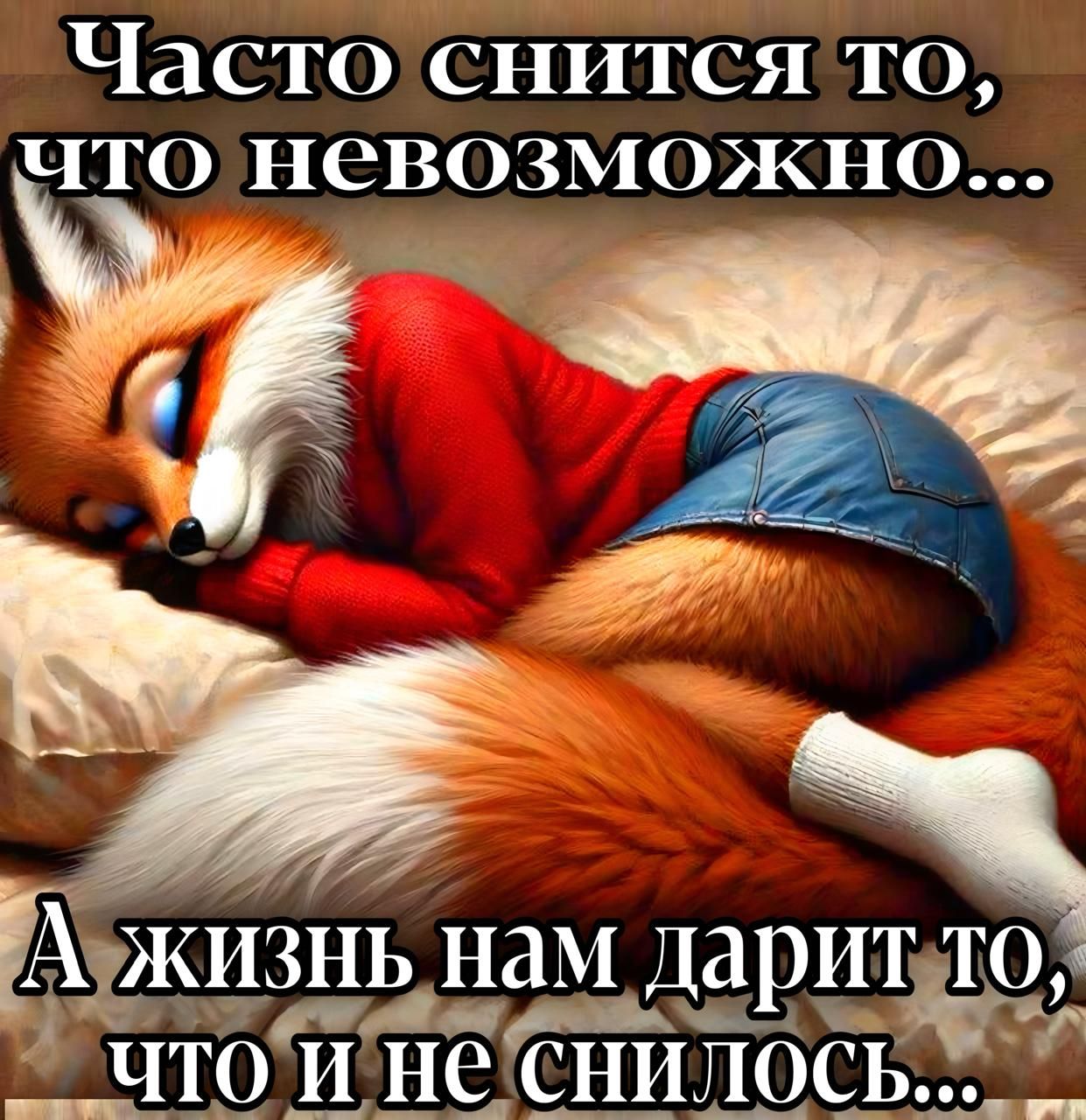 Часто снится то, что невозможно... А жизнь нам дарит то, что и не снится...