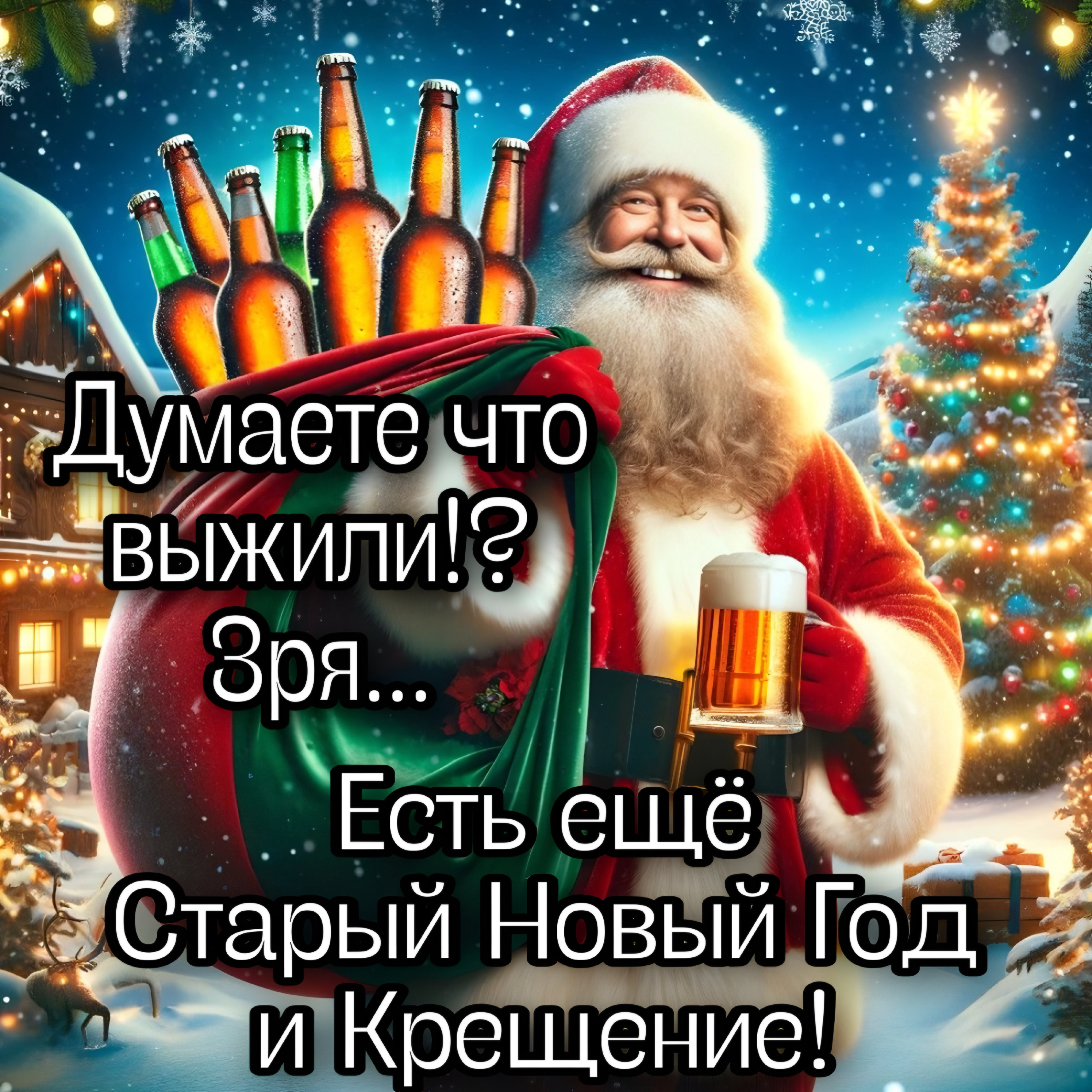 Думаете что выжили!? Зря... Есть ещё Старый Новый Год и Крещение!