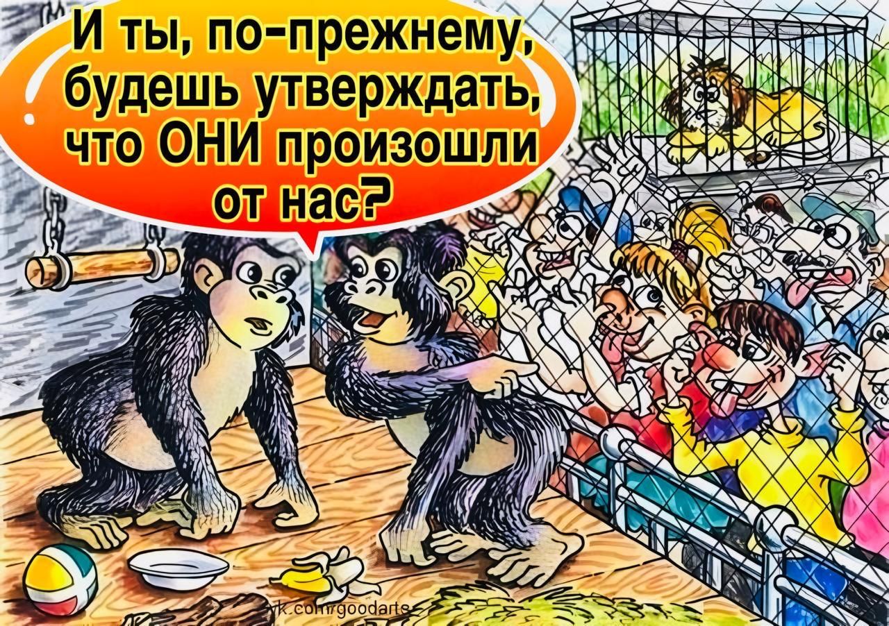 И ты, по-прежнему, будешь утверждать, что ОНИ произошли от нас?