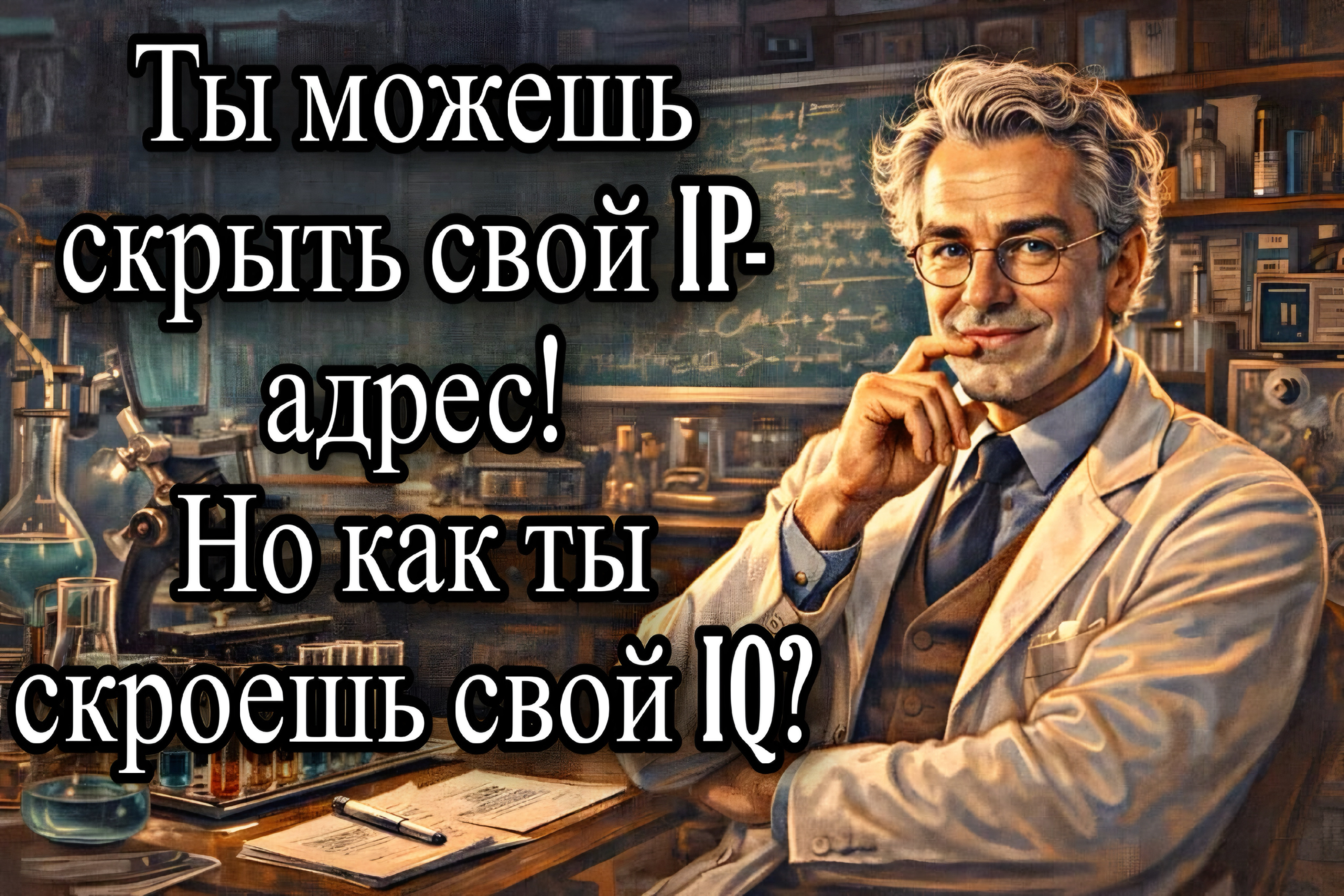 Ты можешь скрыть свой IP-адрес! Но как ты скроешь свой IQ?