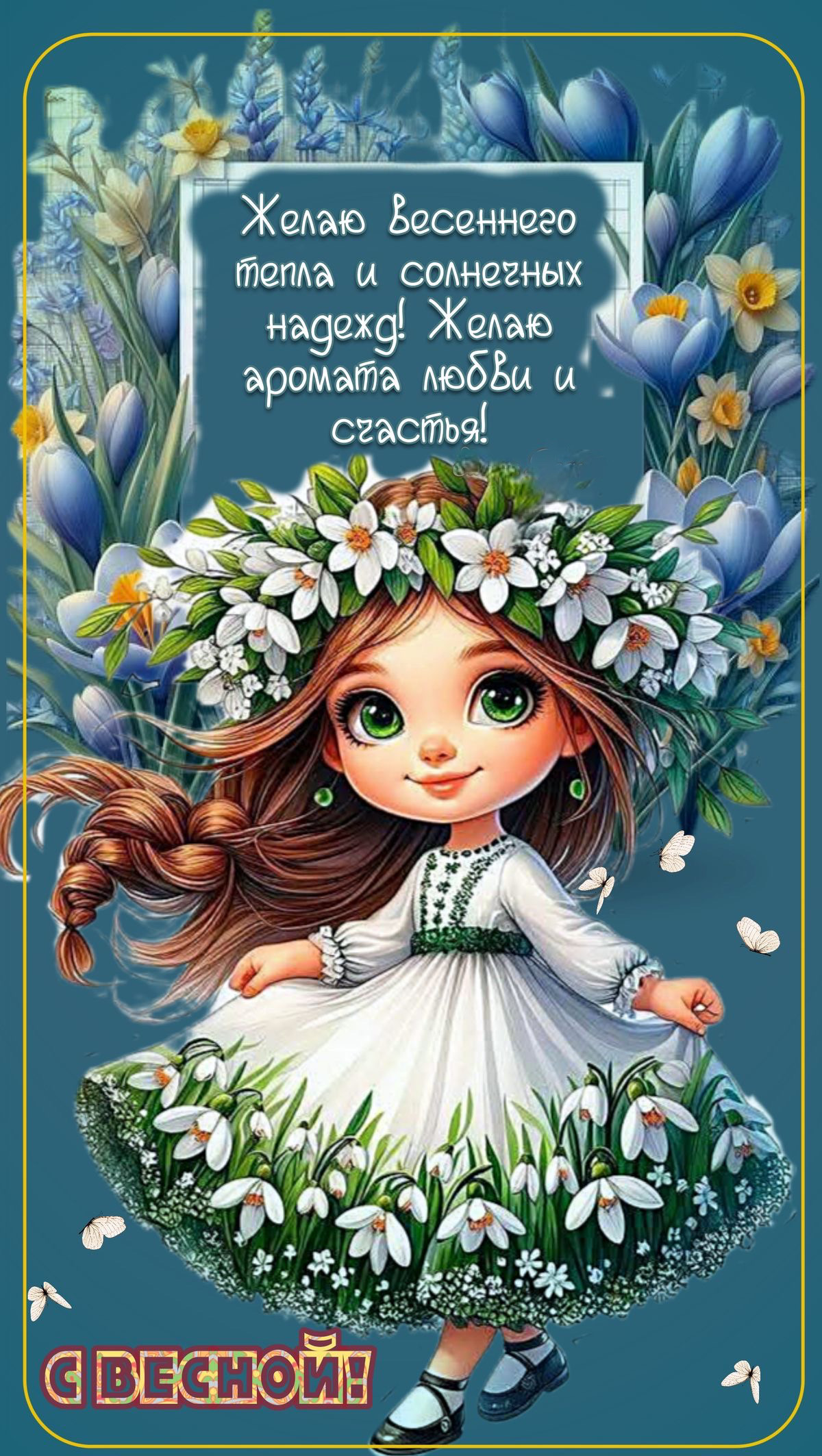Желаю весеннего тепла и солнечных надежд! Желаю аромата любви и счастья! С весной!
