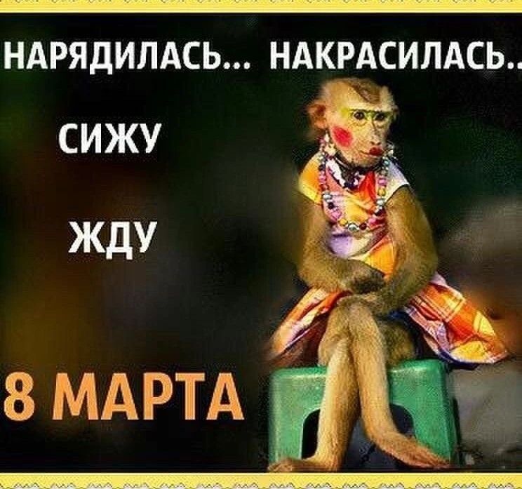 НАРЯДИЛАСЬ... НАКРАСИЛАСЬ... СИЖУ ЖДУ 8 МАРТА