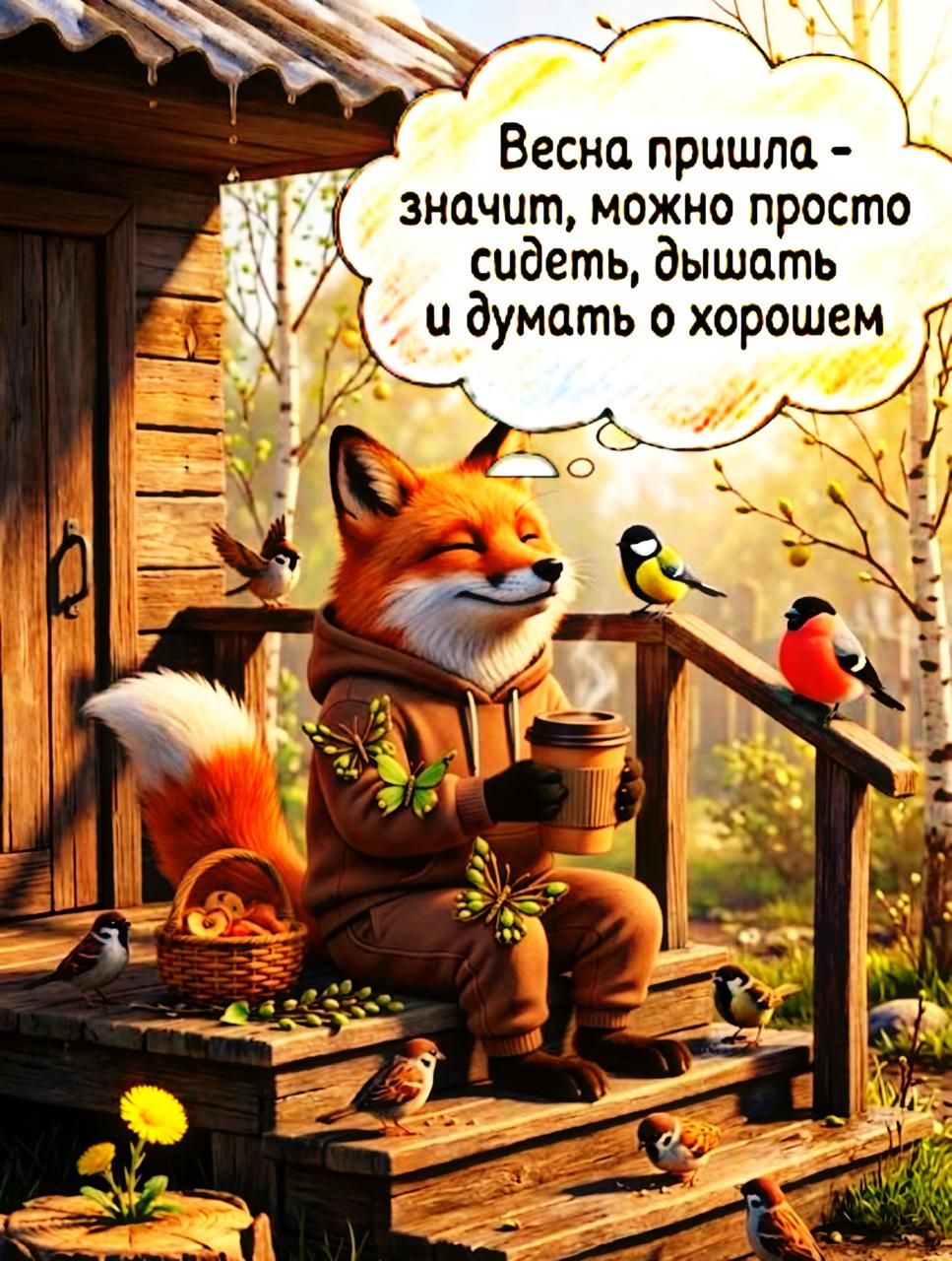 Весна пришла - значит, можно просто сидеть, дышать и думать о хорошем