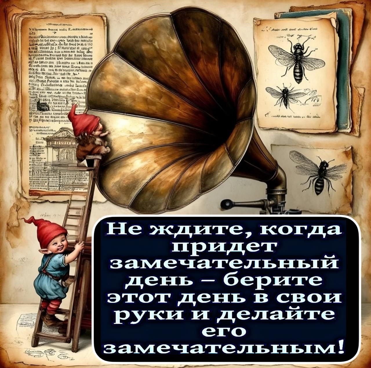 Не ждите, когда придет замечательный день – берите этот день в свои руки и делайте его замечательным!