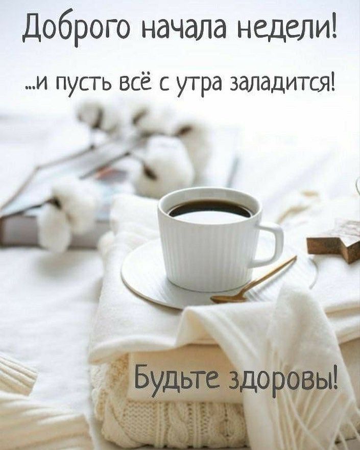 Доброго начала недели! И пусть всё с утра заладится! Ьй