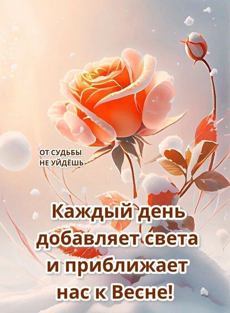 ОТ СУДЬБЫ цв уйдгщри 8 Каждыйдень добавляетксвета Р __ иприбли_кает нас к Весне