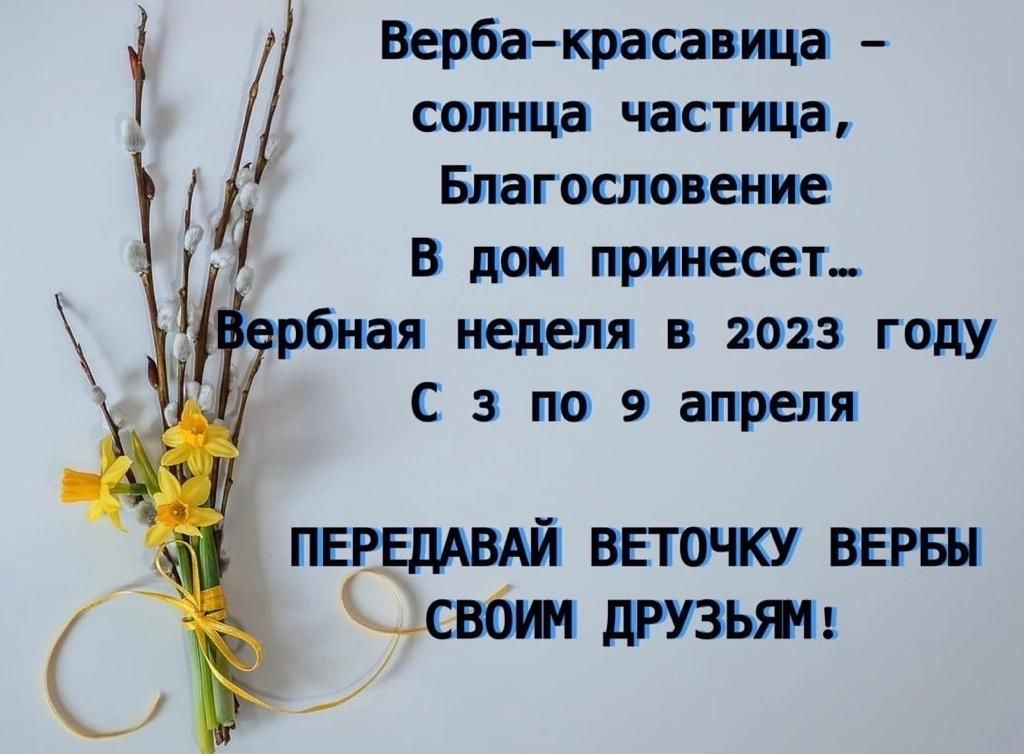 солнца частица Благоиювеиие В дом принесен рбмая иедепя в 2023 году С 3 по 9 апреля Вербакрасаты пешими веточку верны Каши друзьям