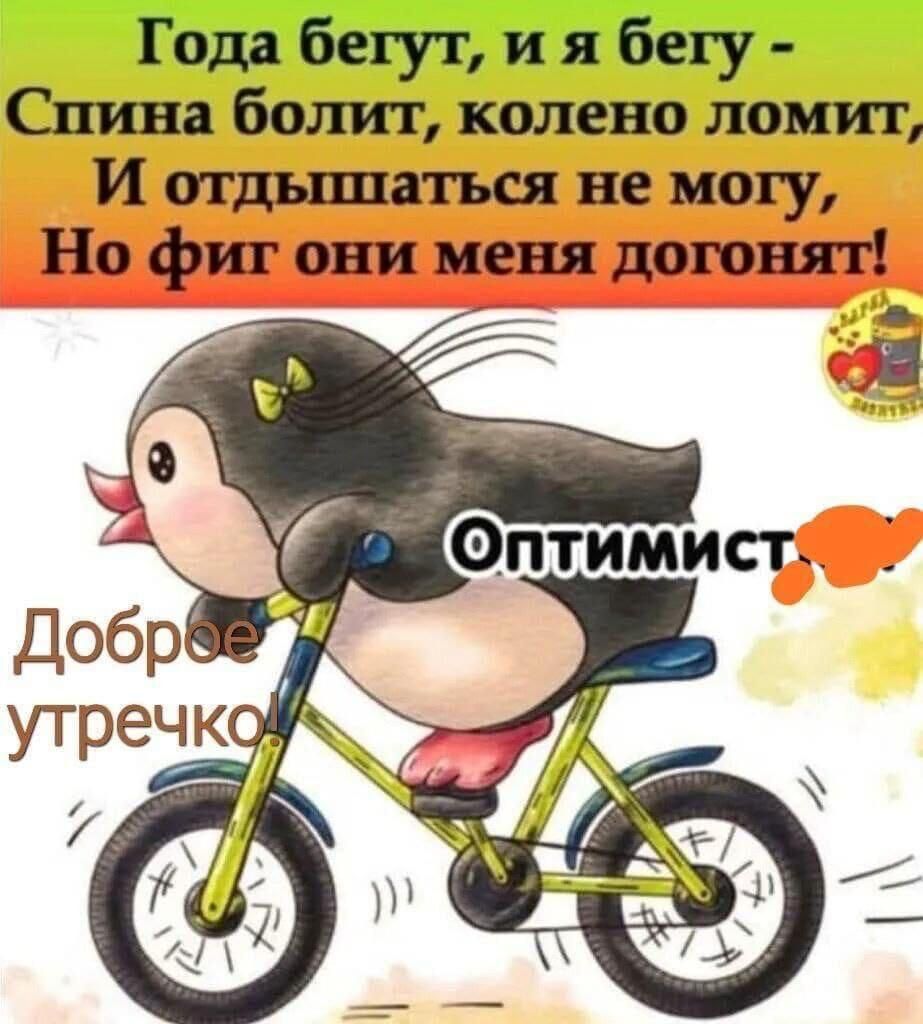 Года бегут и бегу Спина болит колено ломит И огдьпппься не могу Но фиг они меня догонят