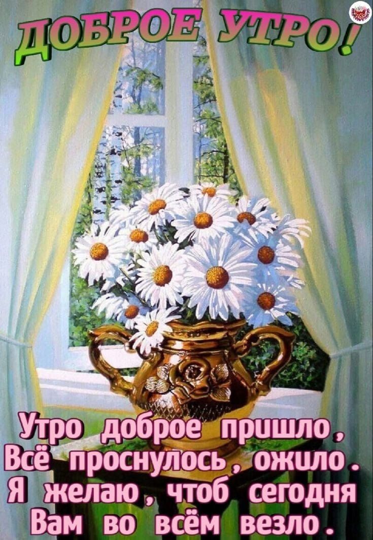 Все проснулось ожило Я желар _ чтоб сегодня Вам во всём везло