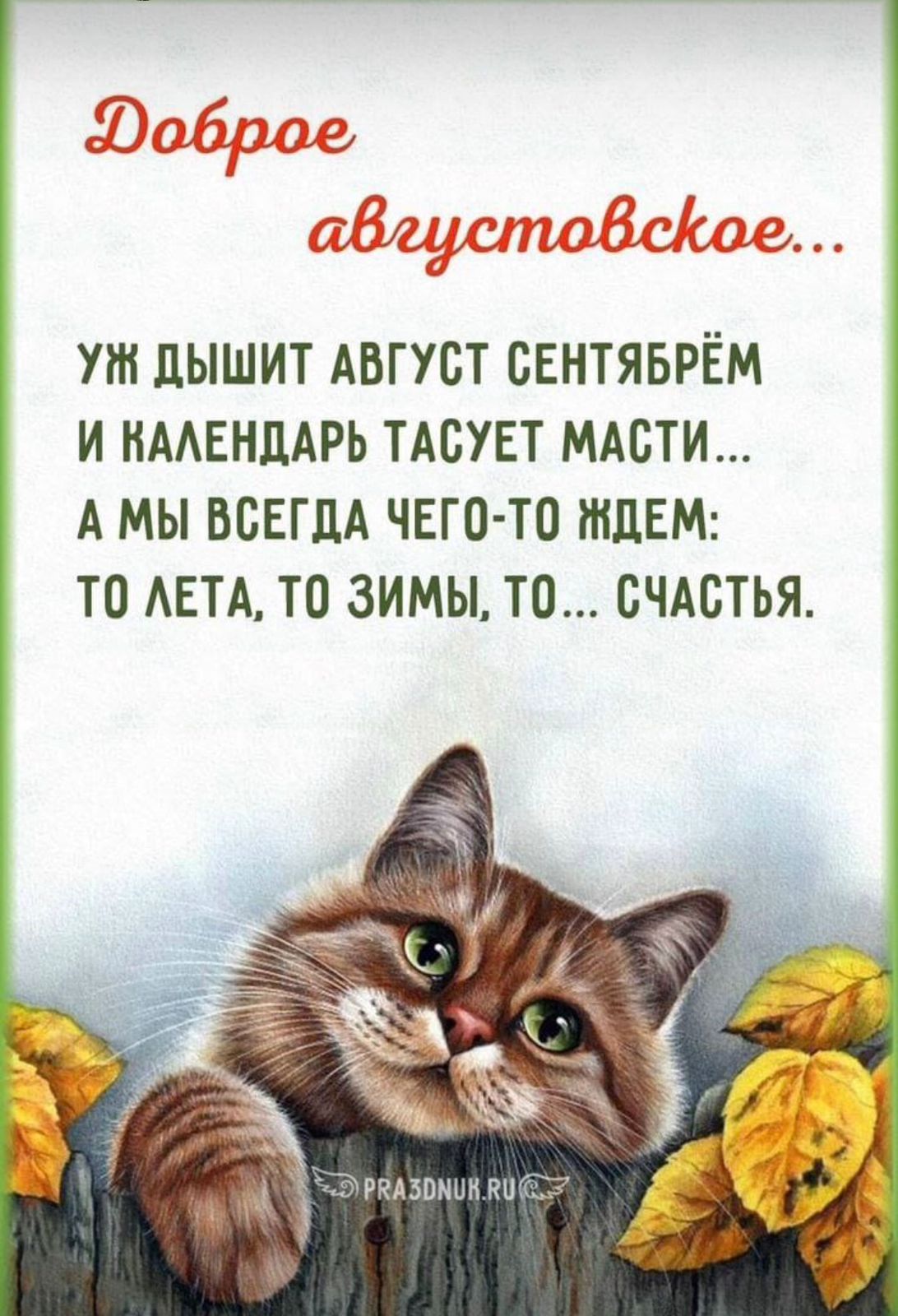 ут ДЫШИТ АВГУСТ СЕНТЯБРЁМ И НААЕНДАРЬ ТАБУЕТ МАБТИ А МЫ ВСЕГДА ЧЕГО ТО ИЩЕМ ТО АЕТА ТО ЗИМЫ ТО СЧАСТЬЯ