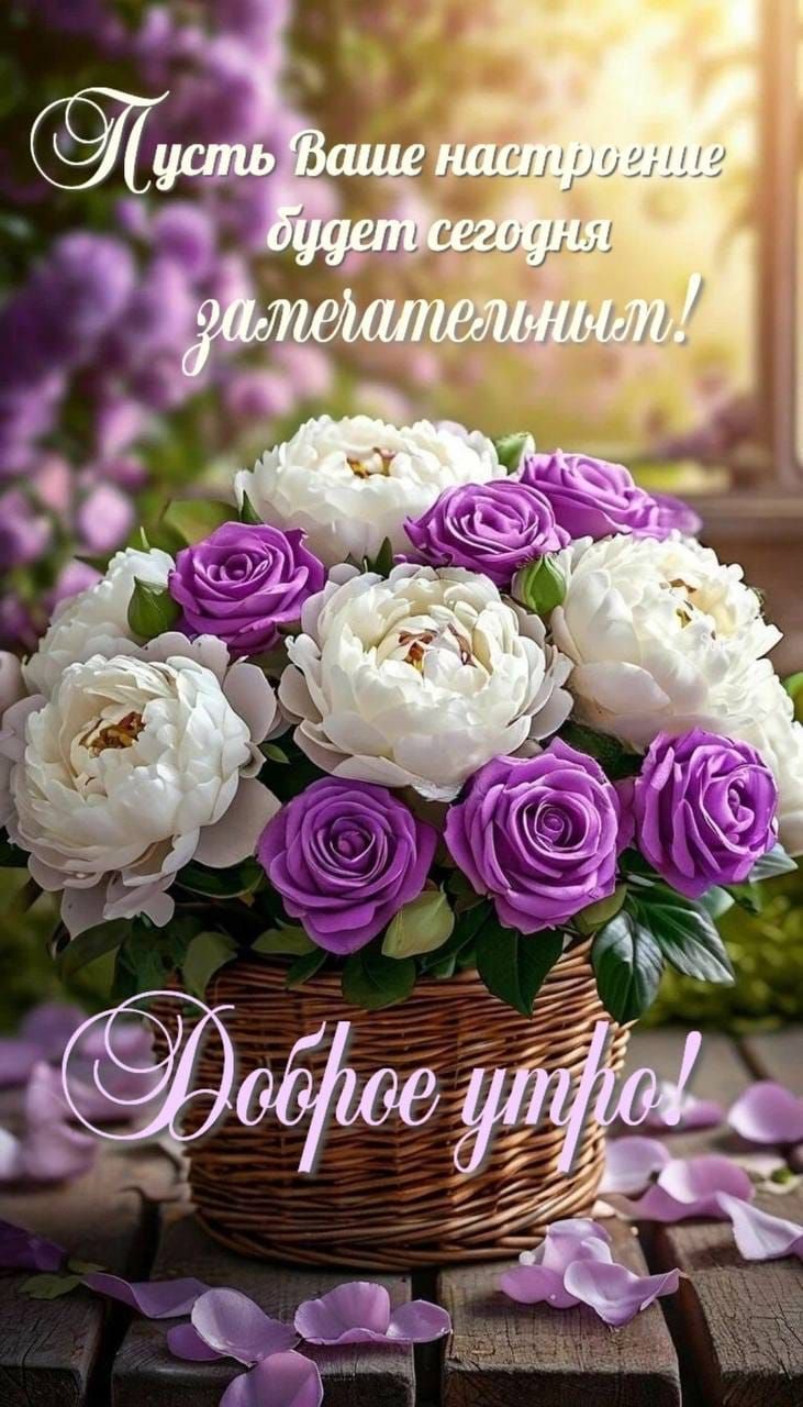Пусть Ваше настроение будет сегодня замечательным! Доброе утро!