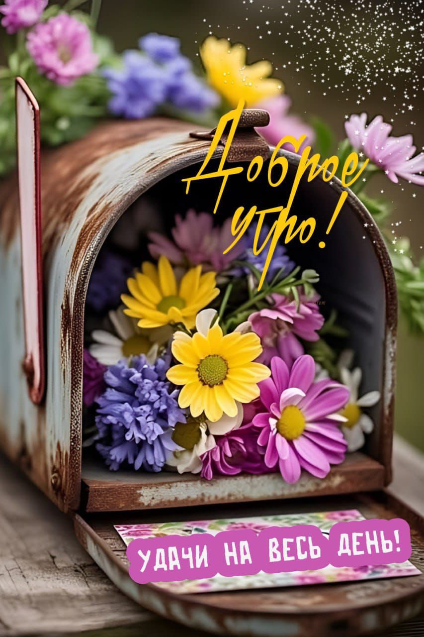 Доброе утро! Удачи на весь день!