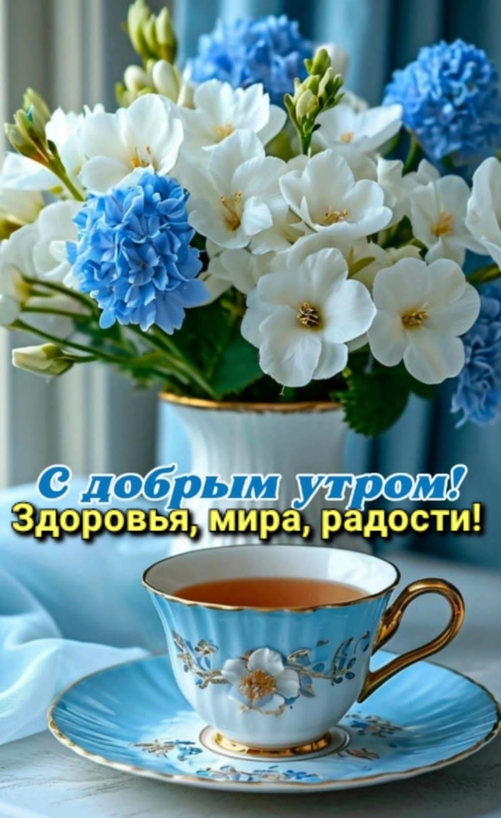 С добрым утром! Здоровья, мира, радости!