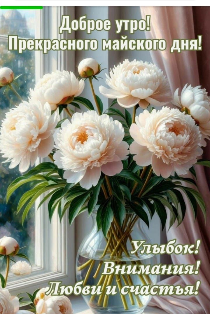 Доброе утро! Прекрасного майского дня! Улыбок! Внимания! Любви и счастья!