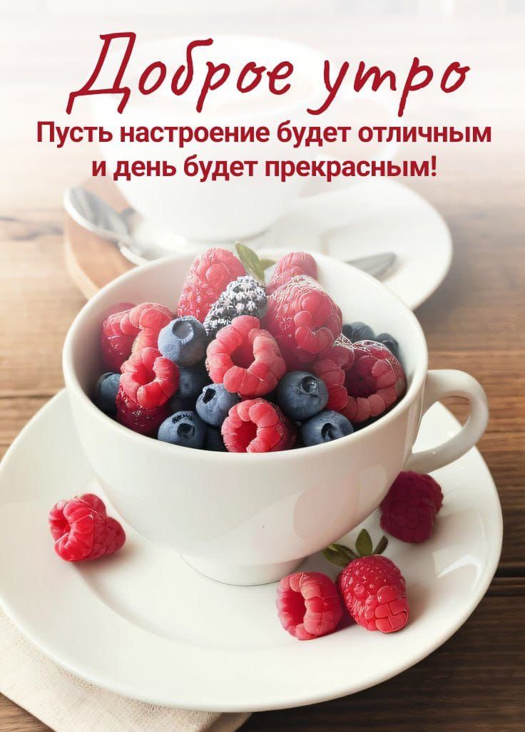 Доброе утро! Пусть настроение будет отличным и день будет прекрасным!