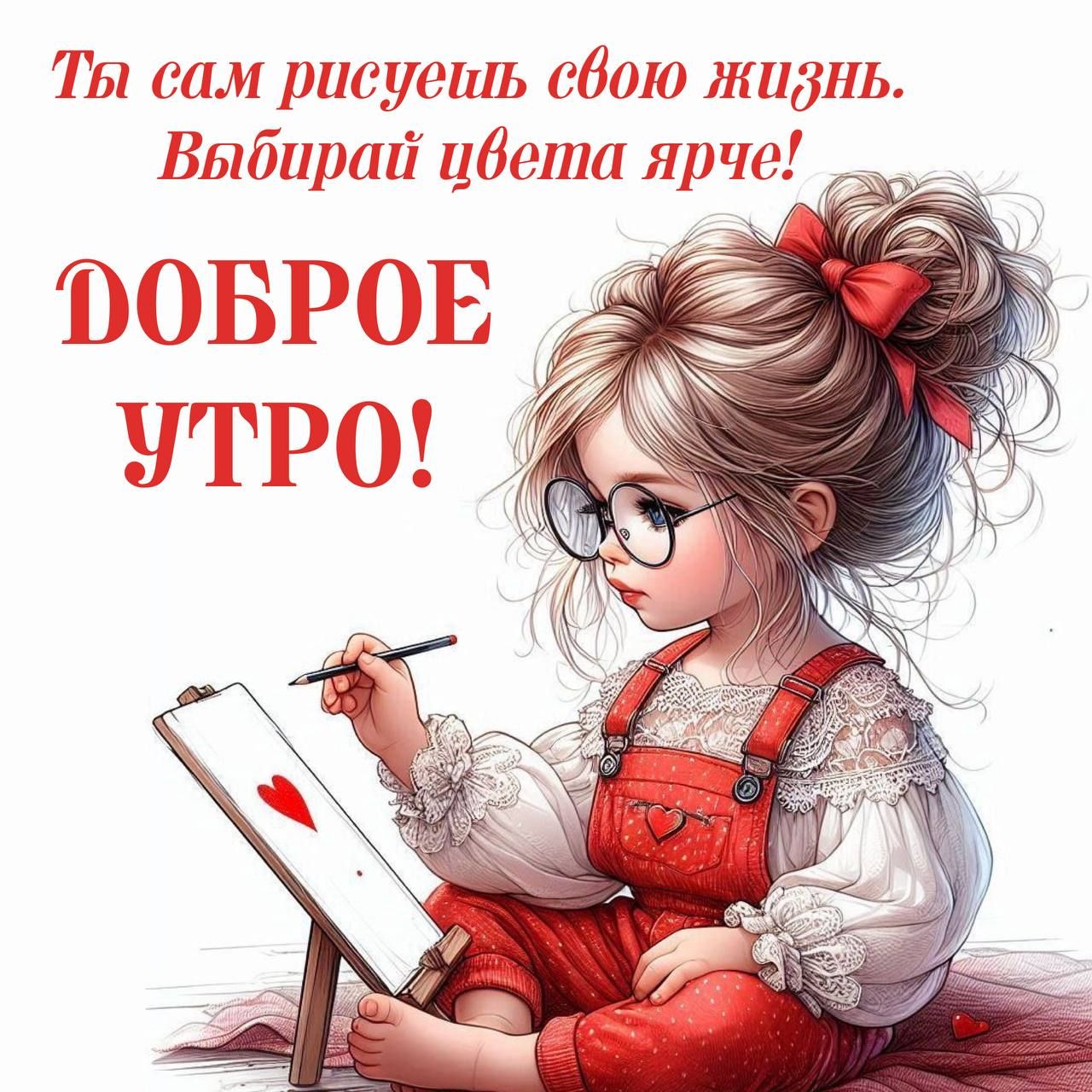 Ты сам рисуешь свою жизнь. Выбирай цвета ярче! ДОБРОЕ УТРО!