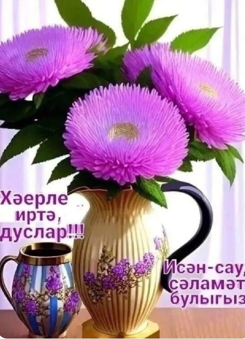 Хәерле иртә, дуслар!!! Исән-сау сәламәт булыгыз