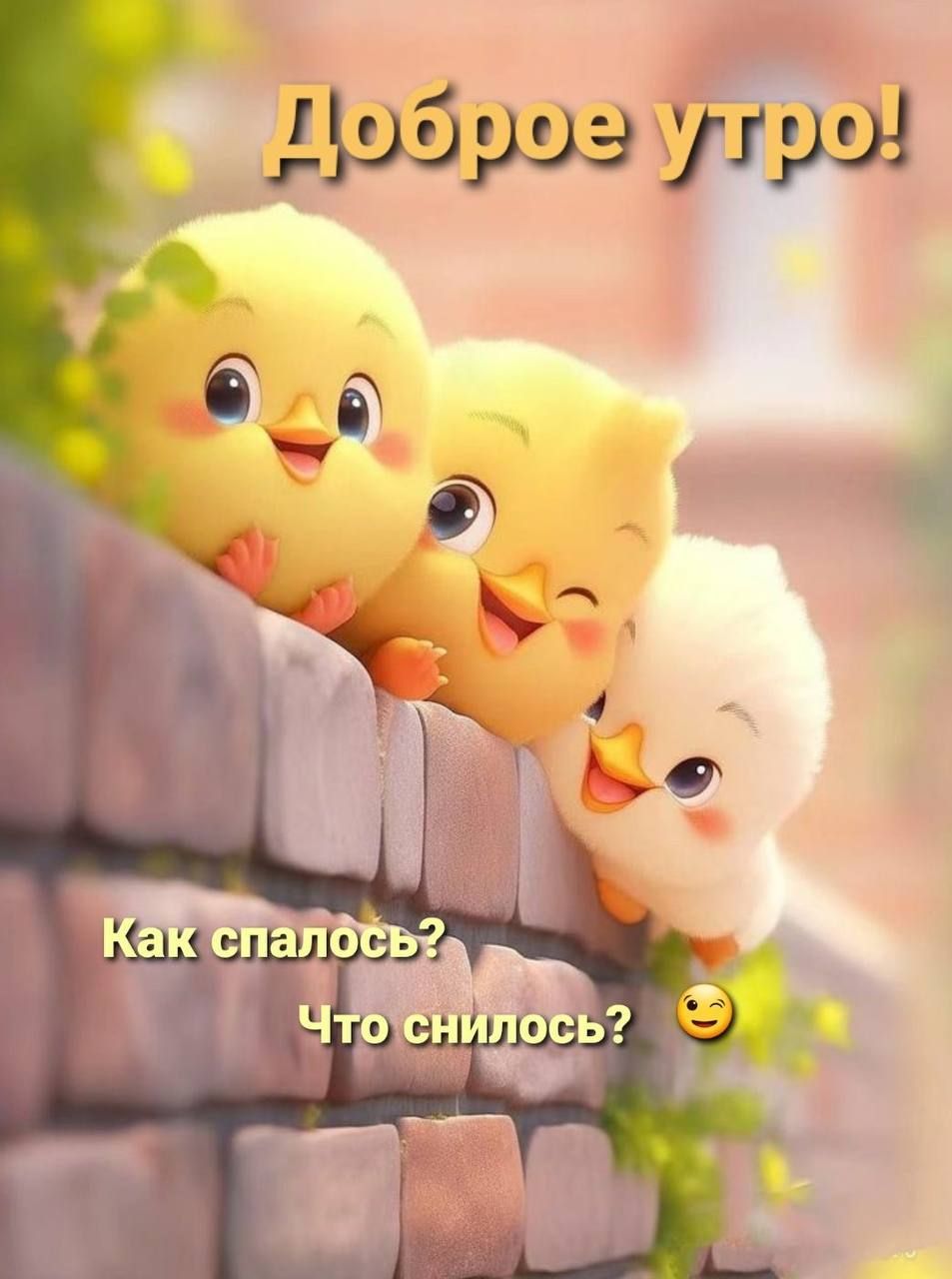 Доброе утро! Как спалось? Что снилось? 😄