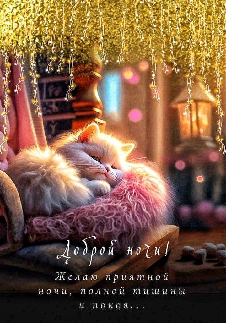 Доброй ночи! Желаю приятной ночи, полной тишины и покоя...