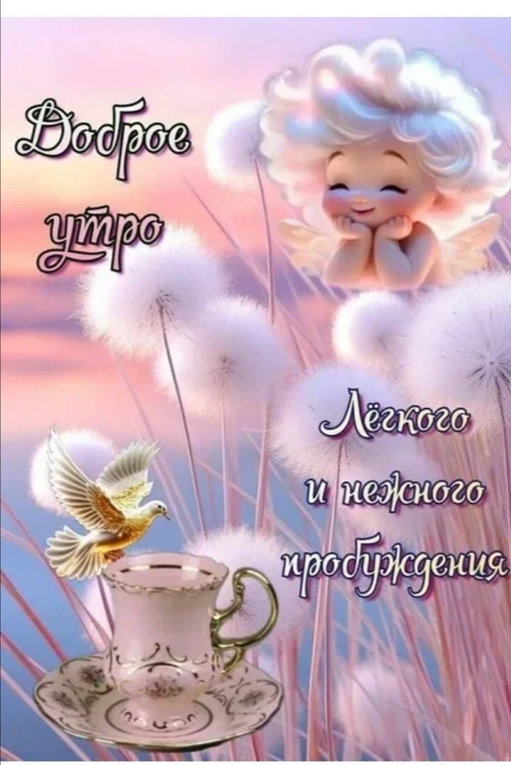 Доброе утро
Лёгкого и нежного пробуждения